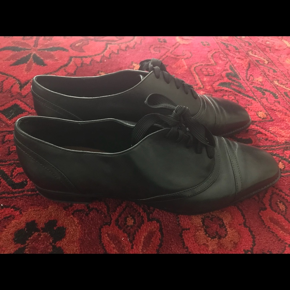 Leather oxfords